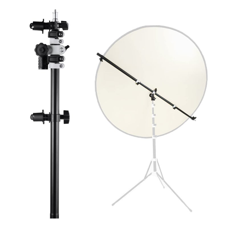 Selens Telescopic Reflector Holder Extendable Boom Arm 360 Degree Swivel with Adjustable Length for Photo Studio Product and Portrait Photography - Image 1